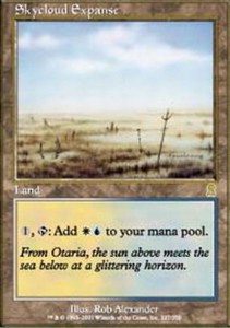 Skycloud Expanse #327/350 Odyssey MTG Rare Land