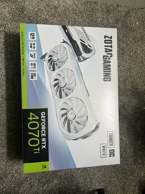 ZOTAC Gaming NVIDIA GeForce RTX 4070 Ti Trinity White 12GB OC Graphics