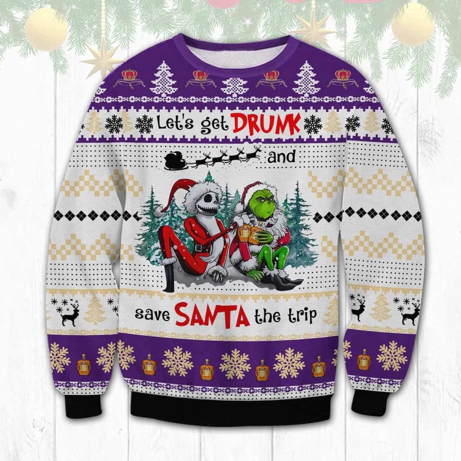 Get Drunk Ugly Sweater