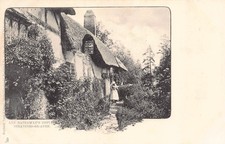 Ann Hathaways Cottage Stratford auf Avon England frühe Postkarte