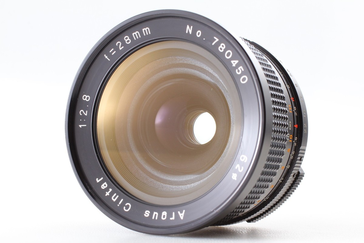 N MINT w/ Tube] Argus Cintar 28mm f2.8 135mm f2.8 MF Lens M42