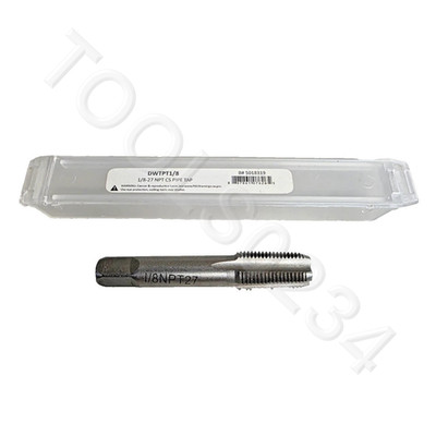 1/8'' -27 NPT Taper Pipe Tap 1/8'' DWTPT1/8 Thread Cleaning CS by Drill America