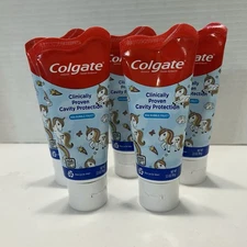 Colgate Kids Cavity Protection Toothpaste Mild Bubble Fruit Unicorns Lot Of 5