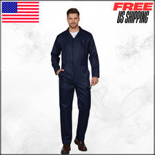 Coveralls for Men Work Navy Blue Adult Jumpsuit Coveralls Halloween Costume 2XL