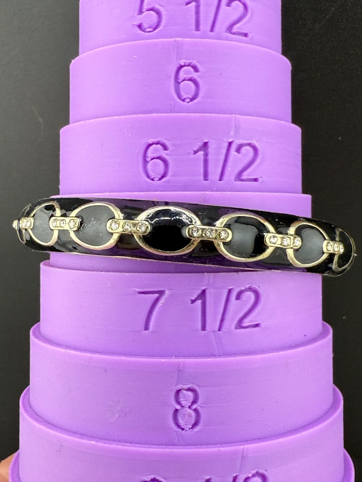 Bangle Bracelet Lot Stackable Clamper Rhinestone … - image 3