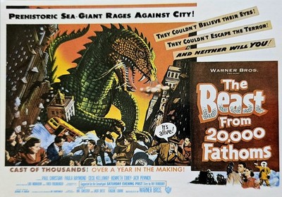 THE BEAST FROM 20,000 FATHOMS Moviedrome cinema original pc cpa AK