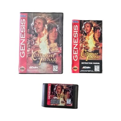 Cutthroat Island Sega Genesis, 1995 Complete CIB