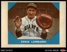 1960 Fleer #17 Ernie Lombardi Giants / Reds HOF 2 - GOOD