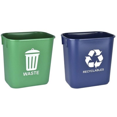 Acrimet Wastebasket Bin for Recycling and Waste, 3.25 Gallon/ 13 Quart/ 12 Li...
