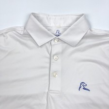 RHOBACK Men's The Pointer Performance Polo Shirt White Size L Golf Tennis