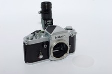 Nikon F2 35mm SLR Film Camera with Eye Level Prism Viewfinder. DR-3 R.A. Finder.