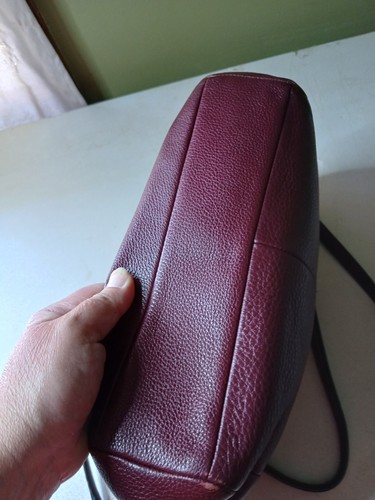Burgundy Leather Coach Kelsey Satchel / Crossbody - Picture 12 of 23