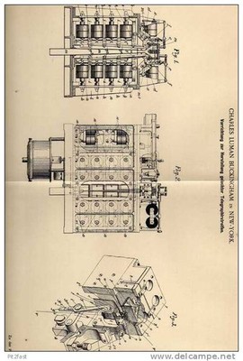 Original Patentschrift - Telegraphirstreifen , Telegraph ,1900, C. L. Buckingham