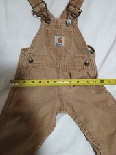 Carhartt Baby Child's Canvas Bib Overalls    Sz 18 Months - Snap Leg 100 Cotton
