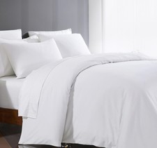 1000 Thread Count 100 Egyptian Cotton Duvet Cover Queen Size Cotton White Lon...