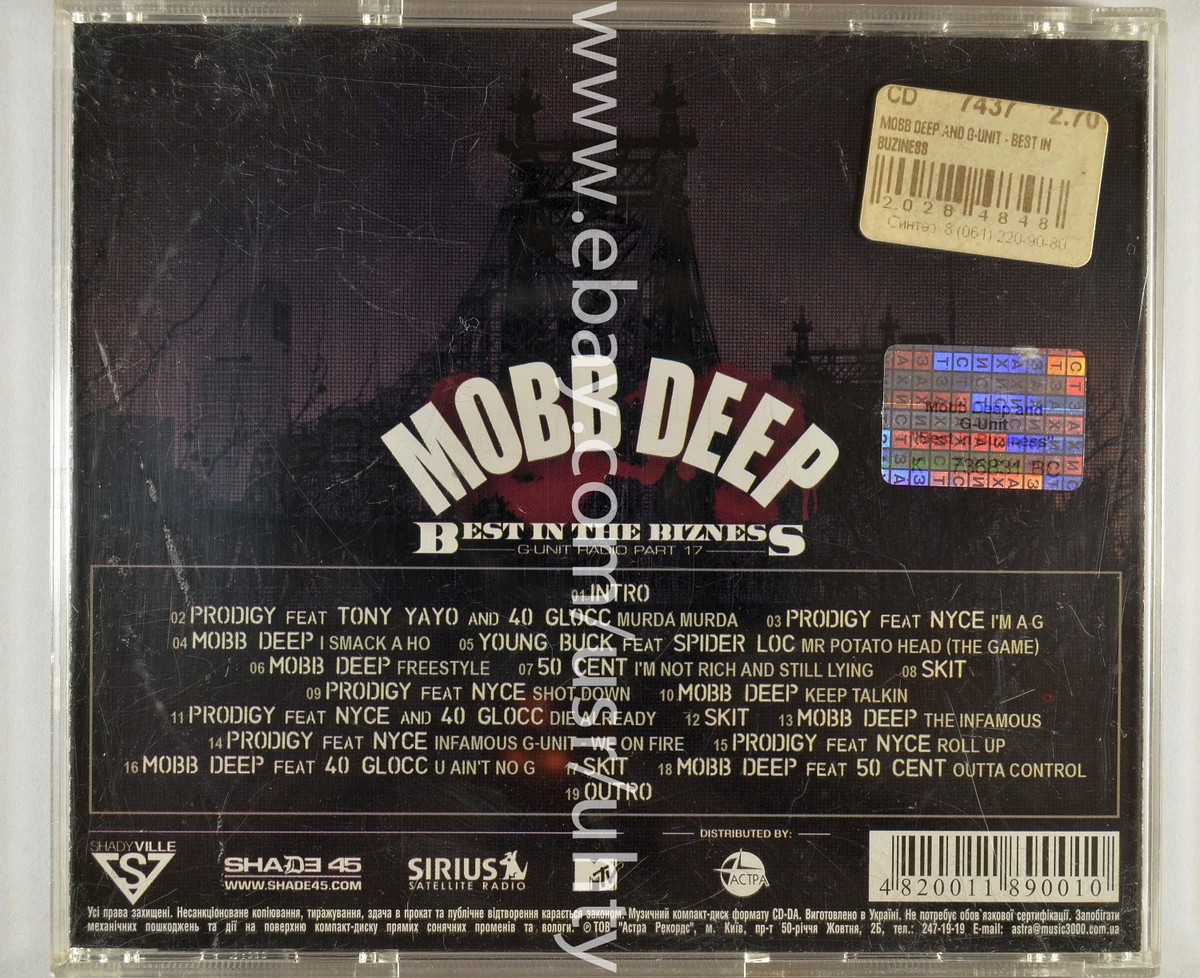 MOBB DEEP BEST IN THE BIZNESS RARE UKR ORIGINAL CD HIP HOP GANGSTA