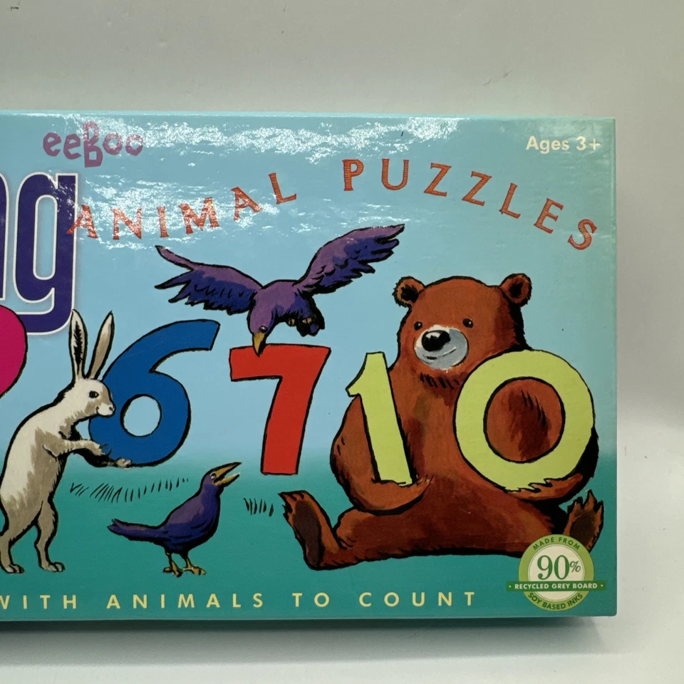 eeBoo 10 Animal Counting Puzzles. Recommended Age 3+ Complete - Image 3 of 4