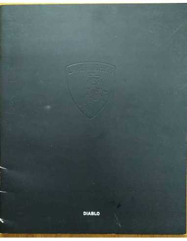 Catalogue original Lamborghini Diablo VT Roadster SV guide technique anglais pour collectionneur