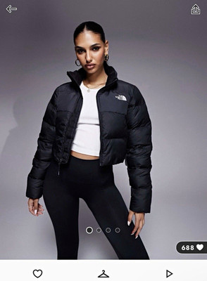 The North Face Saikuru Damen Steppjacke kurz Schwarz Gr. S Reißverschluss