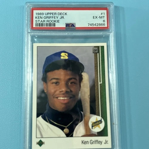 1989 Upper Deck Ken Griffey Jr. Star Rookie #1 Rookie PSA 6 Seattle Mariners
