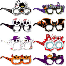 Halloween Glasses Costumes Accessories Party Favors for Adults, Pumpkin Ghost
