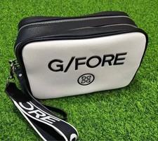 G-FORE Golf Cart Hand Mini Bag Round White Size 26.5 8 17cm New from japan