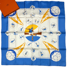 FIFA WORLD CUP FRANCE HERMES SCARF NEW+BOX Les Bleus 98 'VIVE CHAMPIONS GOO2026