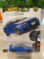 Hot Wheels Timeless Icons Nissan Skyline GT-R V-SPEC II BNR34, 1:64 Diecast