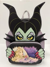NWT Loungefly Disney Villains Sleeping Beauty Maleficent Mini Backpack