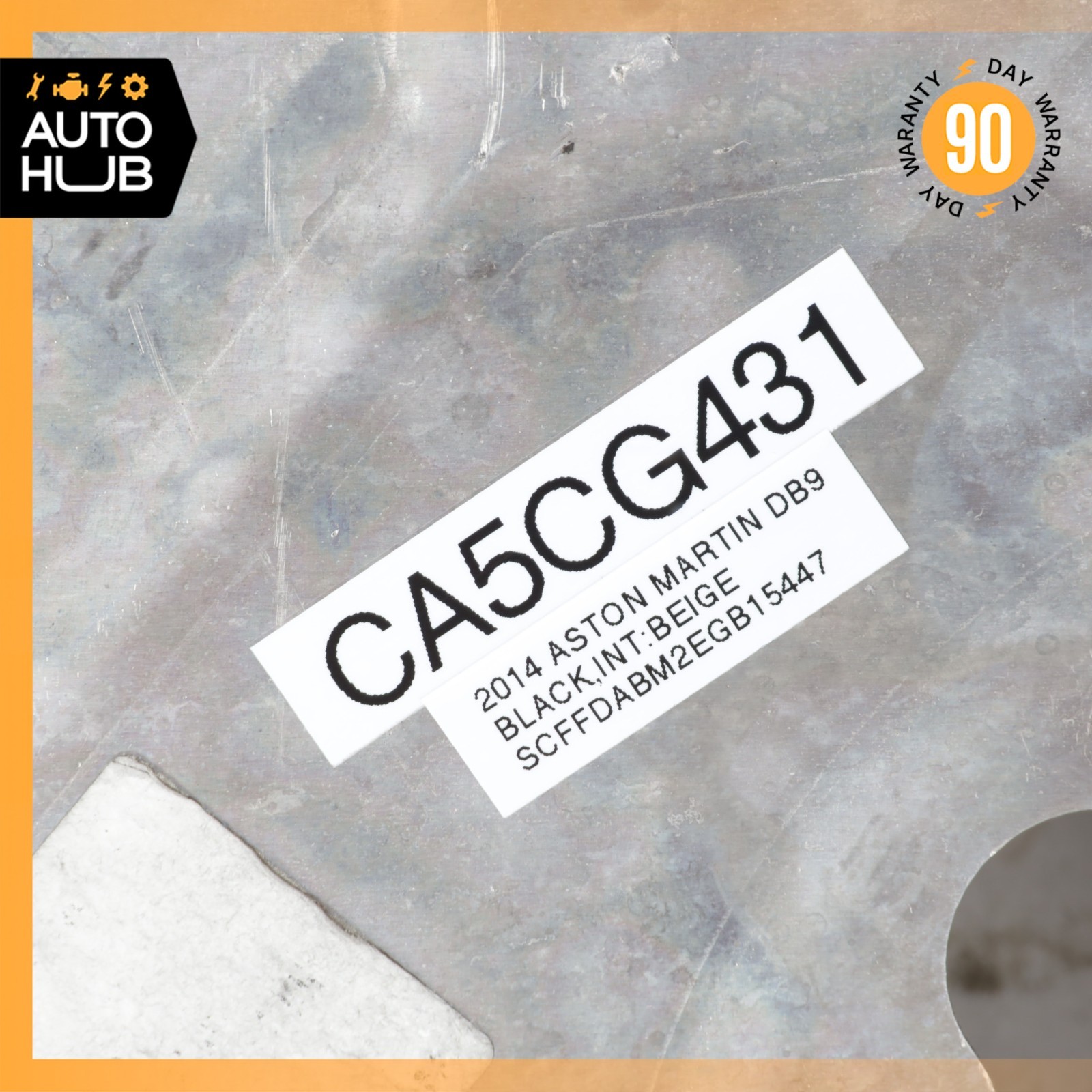 12-16 Aston Martin DB9 DBS Front Left Brake Dust Shield 8D332K005AC OEM 22k