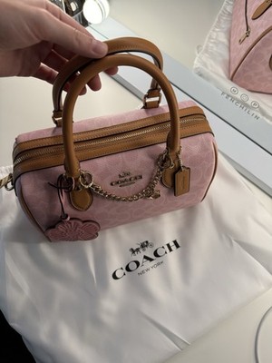 Coach Powder Pink Rowan Satchel Tasche Viral Neu mit Rechnung