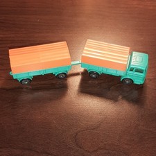 Matchbox 1 and 2 Mercedes Truck and Trailer/ Exellent