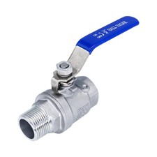 1 inch Full Port Stainless Steel Ball Valve, 304 NPT Water Shut Off, 1000 WOG
