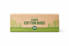 Bamboo Cotton Buds 500 Pack Natural Eco Friendly Plastic Free Swabs