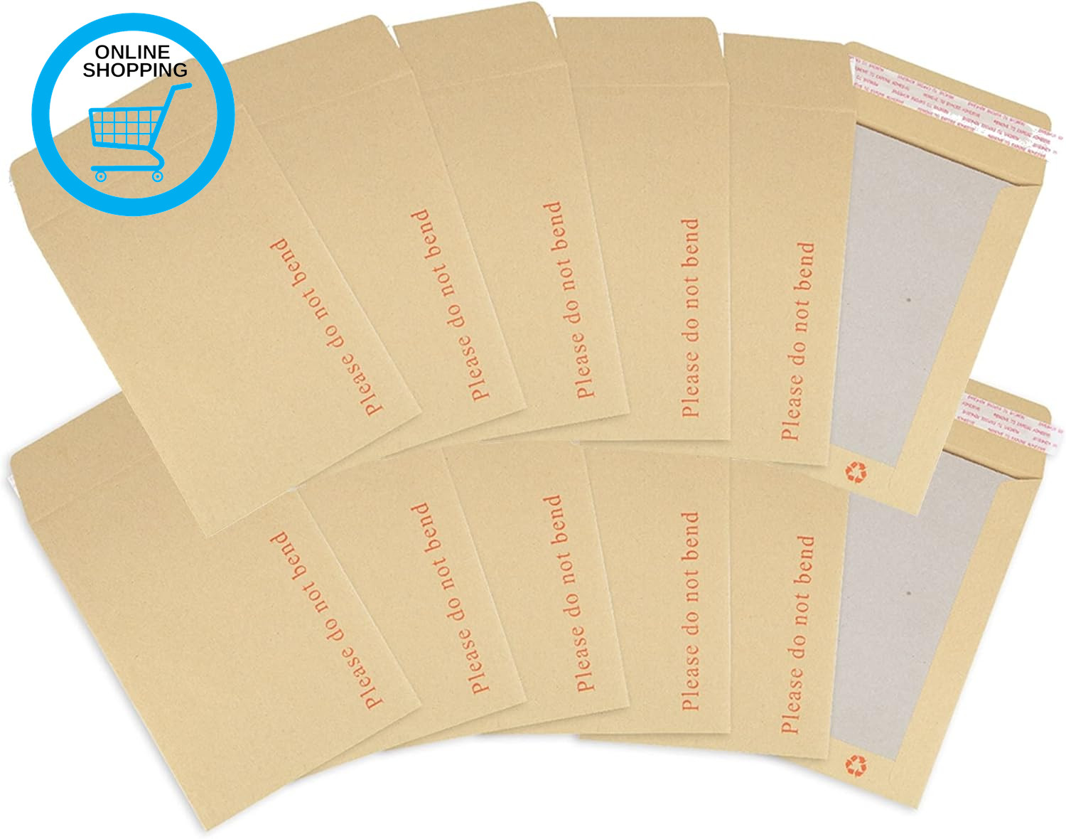 A5 Hardback Envelopes Peel and Seal C5 Do Not Bend Board Backed 125 Pack,Brown