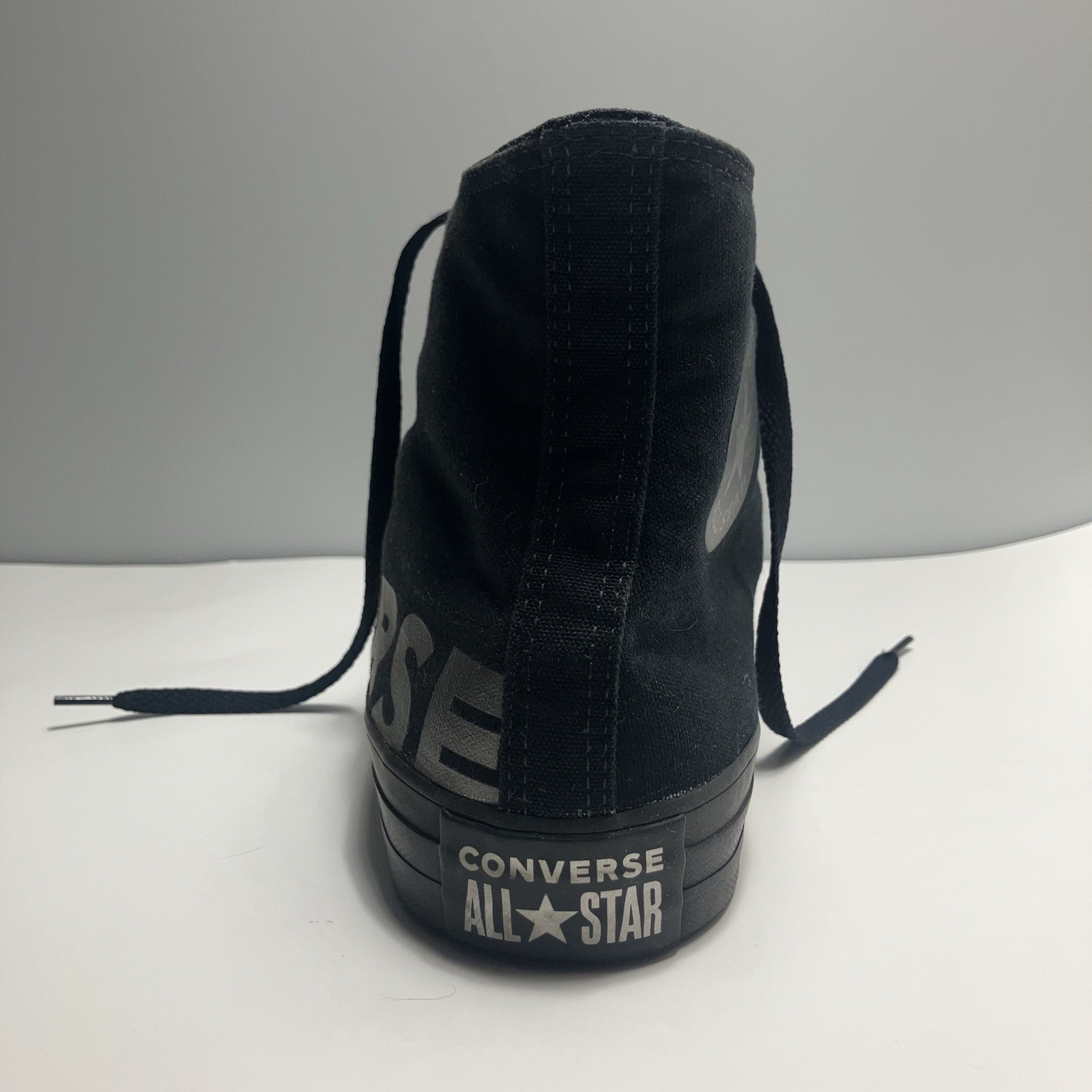 Black Converse Chuck Taylor Size 11M 13W All Star gunmetal Wordmark 2.0 Sneakers thumbnail 13