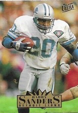 1995 Ultra Barry Sanders Detroit Lions #107