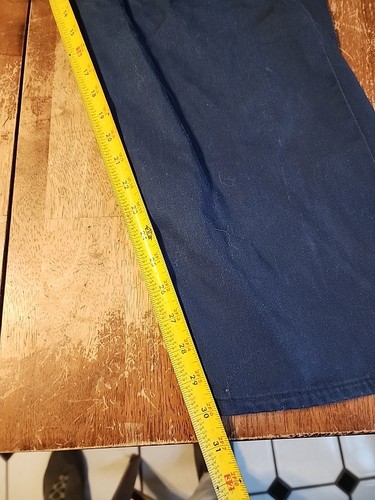 Dickies Men's Coverall Workwear Size 46 Long Blue Zip Snap Front VINTAGE EUC - Picture 6 of 10