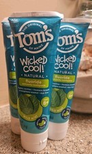 Tom's Wicked Cool Natural Fluoride Mild Mint Toothpaste 3 Pack 5.1 Oz