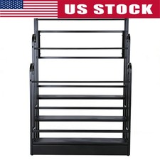 Fabric Roll Storage Organizer 3 Tier Metal Display Rack Adjustable Height