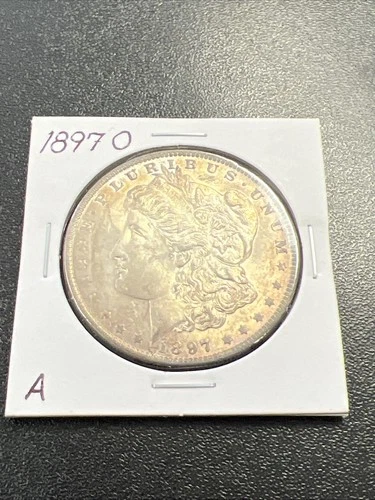 1897-O Morgan Silver Dollar $1 - .9 / Beautiful Coin / AU w/ Toning -No Reserve!