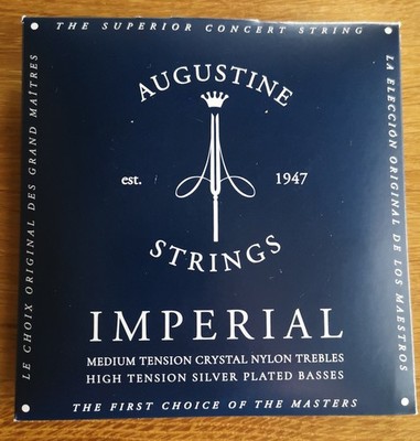 AUGUSTINE STRINGS - IMPERIAL - medium tension nylon trebles