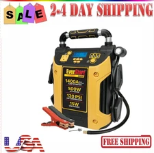 1400 Peak Amps Jump Starter, Power Station, 500W Inverter, 120 PSI Compressor