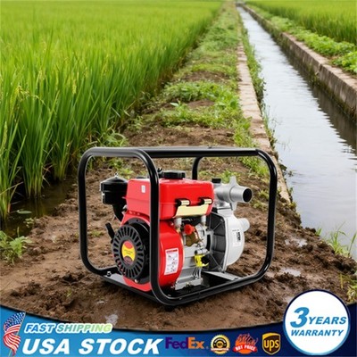 4-Stroke Diesel Water Pump, 196CC, 2.3kW, 1.06Gal Capacity
