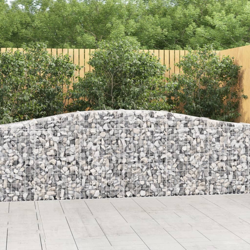 Gabbione ad Arco vidaXL 400x30x100 cm | Recinto in Ferro Zincato Robusto