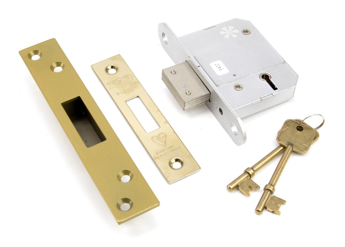 From The Anvil 91833 PVD 2.5"" 5 Lever BS Dead Lock KA