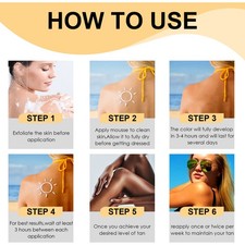 Natural Bronzing Self Tanner Moisturizing Lotion for Summer Face and Body Glow