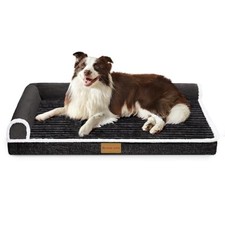 Orthopedic XL Dog Bed Large Sized Dog 48''X30'', XXL:48x30x3.5 IN Black