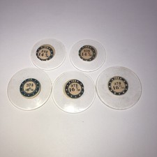 Lot Of 5 Vintage KK Pocket Watch Glass Crystals 2 Size 14  And 3 Size 16 