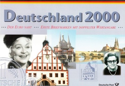Deutschland - KMS 2000 - 2001 - 2002 - 2x DM - 1x Euro - alle PP + Briefmarken